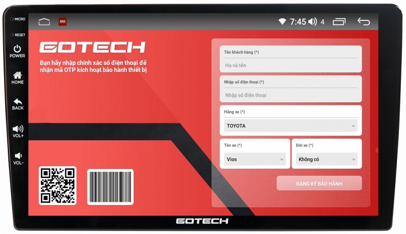 man hinh gotech new  store detailing 